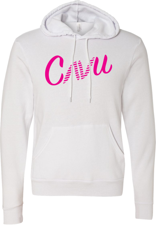 Ladies White Hoodie