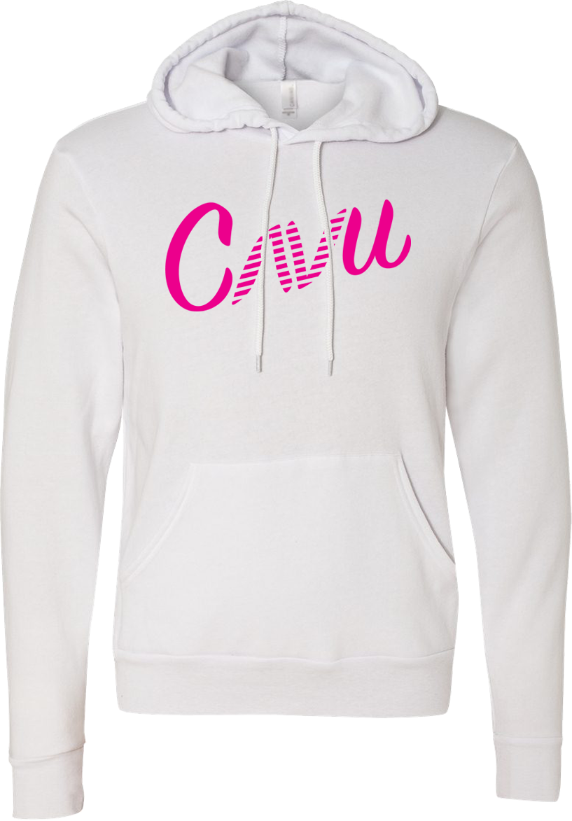 Ladies White Hoodie