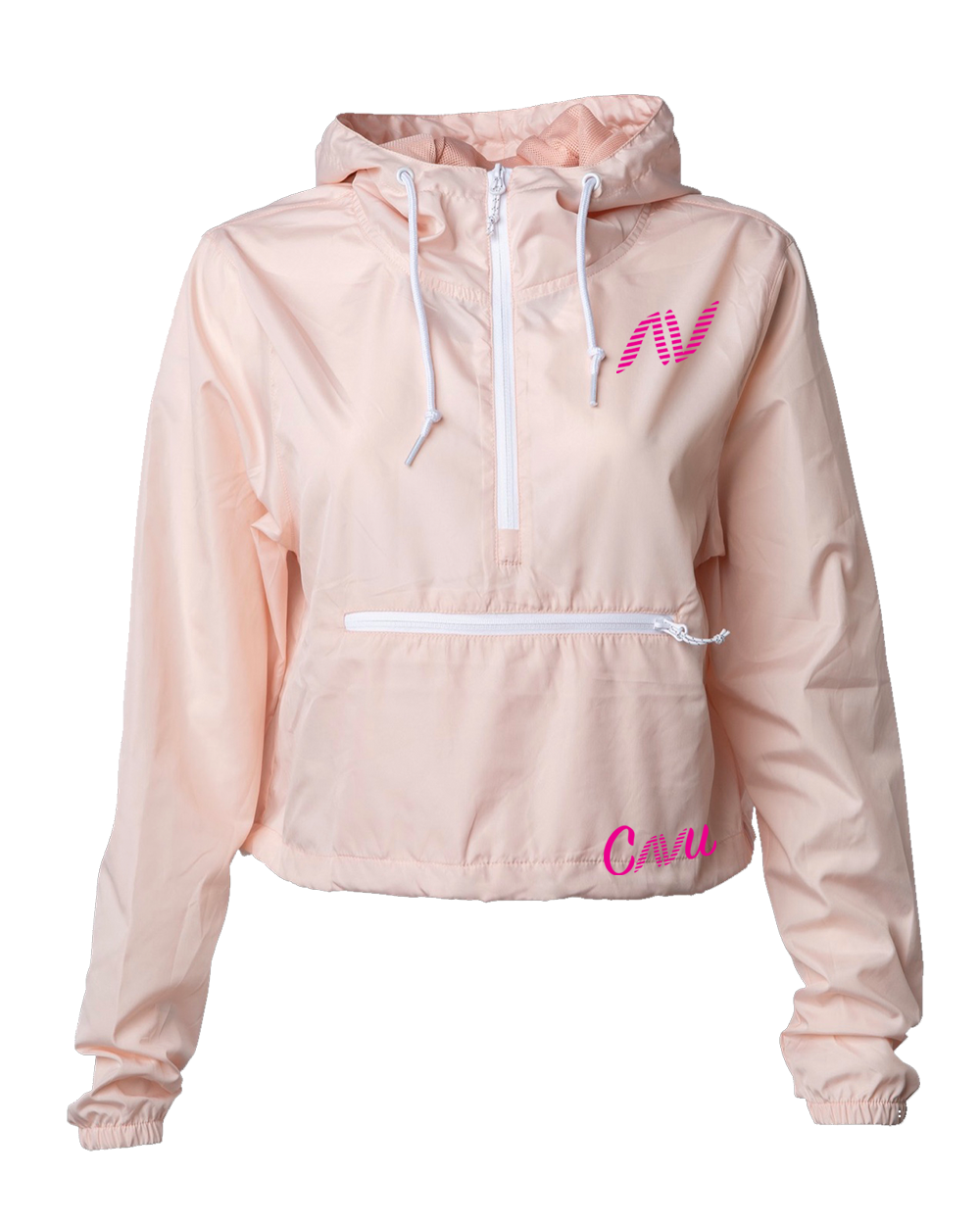 Blush Cropped Windbreaker